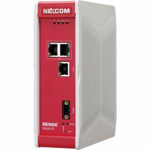 IFA-2610 Industrial Firewall Router with VPN function, 1x10/100/1000 Base-T WAN port, 2x10/100/1000 Base-T LAN ports, 1xUSB, 1xDI/DO, 1xRS-232/422/485, 24V DC Input Power, 0..60C Operating Temperature