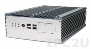 Rigid-750 Extreme Rugged Fanless Embedded Server, Intel Core i5-520M 2.4GHz, 2GB DDR3, VGA/DVI-D, 2xGbit LAN, 4xRS232, 8xUSB, Audio, CFast Slot, 2.5&quot; HDD Bay, PCIe x8 Slot, 10..28V DC-In, 120W Power Adapter, Wallmount Kit, Wide Temperature -40..75C