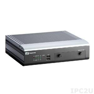 tBOX311-820-FL1.33-COM Embedded Server with Intel Atom Z520PT 1.33GHz processor, 2xVGA, 2xGB LAN, 2xCOM, 4xUSB, CompactFlash Socket, 2,5&quot; HDD drive bay