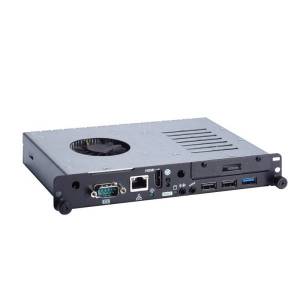 OPS883-H-NP Intel Open Pluggable Specification with 4th Gen Intel Core i5/ i3 (with Intel H81 PCH) Digital Signage Player, up to 8GB DDR3 SO-DIMM 1600, 2xUSB 2.0, 1xUSB 3.0, LAN, 1xHDMI, 1xRS-232, 1xPCIe Mini, 2.5&quot; SATA HDD, Audio