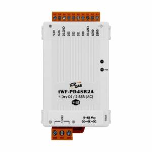 tWF-PD4SR2A 4-channel Isolated Dry Digital Input, 2-channel AC240V/1.5A SSR Output Module Wi-Fi 2.4G IEEE 802.11 b/g/n (RoHS)