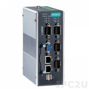 IA261-I-CE Embedded computer with VGA, 4 optically isolated RS-232/422/485 Ports, Dual LAN, DIO, CF, USB, WinCE 6.0