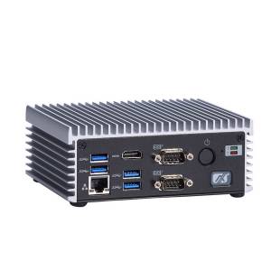 eBOX560-500-FL-6100U-EU Fanless Embedded System with Intel Core i3-6100U 2.3GHz CPU, DDR4, 2xHDMI, 2x COM, 2x LAN, 4x USB 3.0, 1x 2.5&quot; SATA HDD bay, 1x mSATA, 1x Mini-PCIe, PWR IN 12VDC
