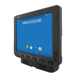 FM10A Vehicle Fanless Panel PC 10.4&quot; TFT LCD, p-cap touch screen, Freescale Cortex A9 iMX6, 1GB LPDDR3, 16GB eMMC, WiFi 802.11a/b/g/n/, BT, GPS, 7.6V typ. 3800mAh Li-ion Battery (2S1P), 10...60VDC power input (ignition), with vehicle docking FM10VDA