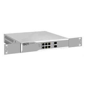 IS-RG508-2F-A Industria 8-port Rackmount Managed Switch Layer 2 with 6x 1000 Base-TX Ports, 2x 1000 SFP slots, 100-240VAC Input Power,Singlel AC, -40...+75C Operating Temperature