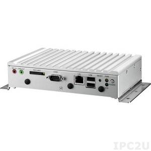 VTC-1000-R2LV Embedded server with Intel Atom E640, EG20T Chipset, 2GB DDR2, LVDS, 2xUSB, Gbit LAN, 2xCOM, CAN, GPIO, Audio, SIM Socket, GPS, 2xMini-PCIe, 2.5&quot; SATA HDD Drive Bay, voice support, Power On/Of Ignition, 6-36V DC-In, Without Power Adapter