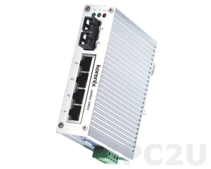 JetNet 2005f-s Korenix Industrial Compact Ethernet Switch with 4x10/100Base-TX Ports, 1xSingle Mode (30km) 100Base-FX Port, SC Type Connector