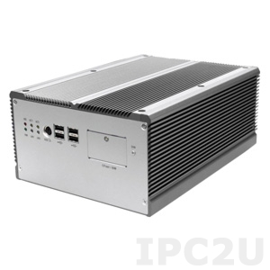 Rigid-753 Extreme Rugged Fanless Embedded Server with Intel Core i5-520M 2.4GHz, 2GB DDR3, DVI-I, DVI-D, 2xGbit LAN, 4xRS232, 8xDO/8xDI, 8xUSB, Audio, CFAST Socket, 2x2.5&quot; HDD Bay, 2x PCIe x8, Mini-PCIe, 10-28V DC-In, 120W Power Adapter, Wallmount Kit