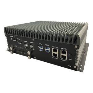 ABOX-5100-V1807 In-Vehicle Fanless Computer with AMD Ryzen V1807B CPU, 4xDP, 8xGbE LAN, 2xCOM, 4xUSB, 2x2.5&quot; SATA HDD/SSD, 1xSATA DOM, 1x M.2, 3xMini PCIe, 2xSIM, 9...48VDC-in