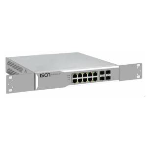 IS-RG514-4F-A Industria 14-port Rackmount Managed Switch Layer 2 with 10x 1000 Base-TX Ports, 4x 1000 SFP slots, 100-240VAC Input Power,Singlel AC, -40...+75C Operating Temperature