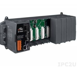 LP-8841-EN PC-compatible PXA270 520MHz Industrial Controller, 48Mb Flash, 128Mb SRAM, 2xRS-232, 1xRS-485, 1xRS-232/485, 2xEthernet, Linux 2.6.19, with 8 Expansion Slots