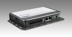 UBC-330NS-JLA1E Embedded data gateway, TI Sitara AM3352 Cortex A8 1GHz, 512MB DDR3, 4 GB eMMC Flash, RISC Signage Box, 2xGB LAN, 6xUART (6xRS-232), 1xUSB, SD slot, CAN, 4xGPI/4xGPO, Linux kernel v3.2.0